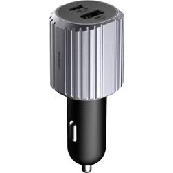 Unisynk USB-C/A Car Charger PD 72W Grey [Levering: 2-3 dage]